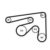 CONTINENTAL CTAM 7PK2061K1 Keilrippenriemensatz