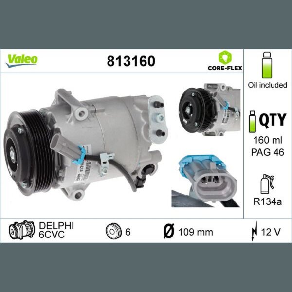 VALEO 813160 Kompressor, Klimaanlage
