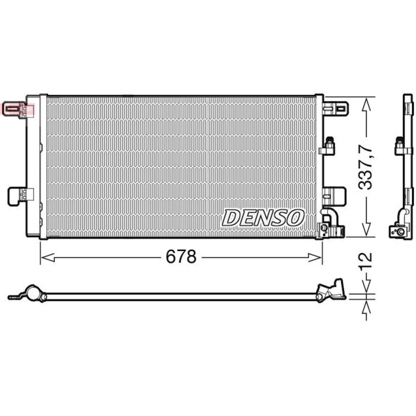 DENSO DCN02001 Kondensator, Klimaanlage