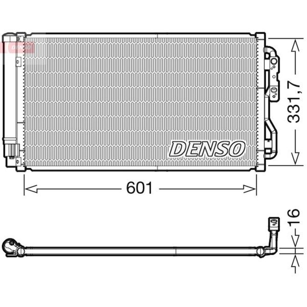 DENSO DCN05033 Kondensator, Klimaanlage