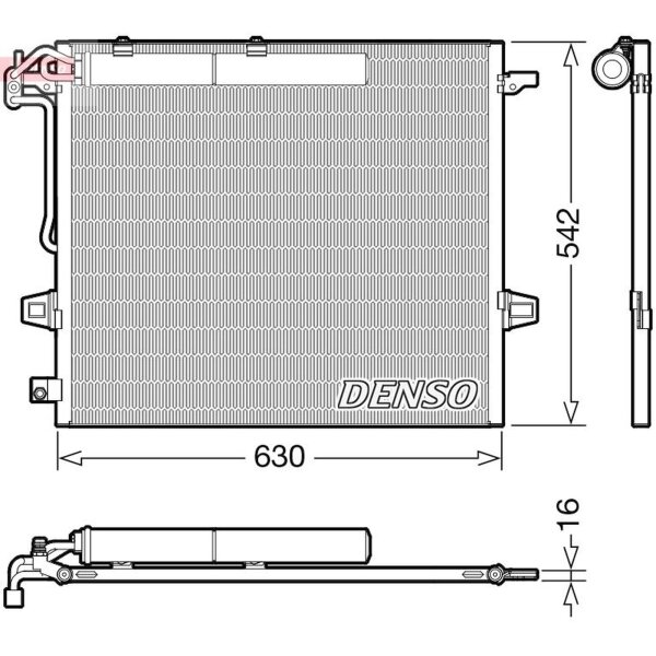DENSO DCN17057 Kondensator, Klimaanlage