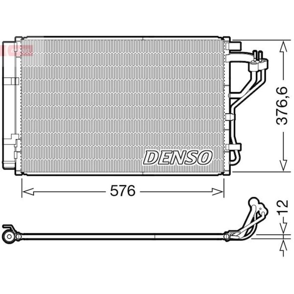 DENSO DCN41010 Kondensator, Klimaanlage