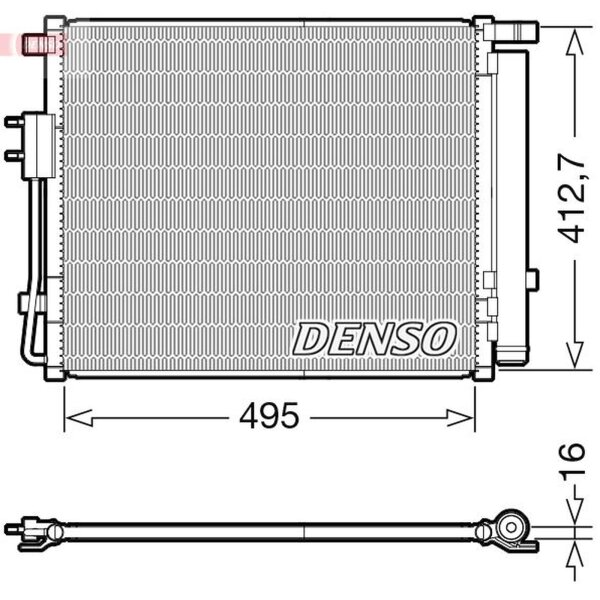 DENSO DCN41012 Kondensator, Klimaanlage