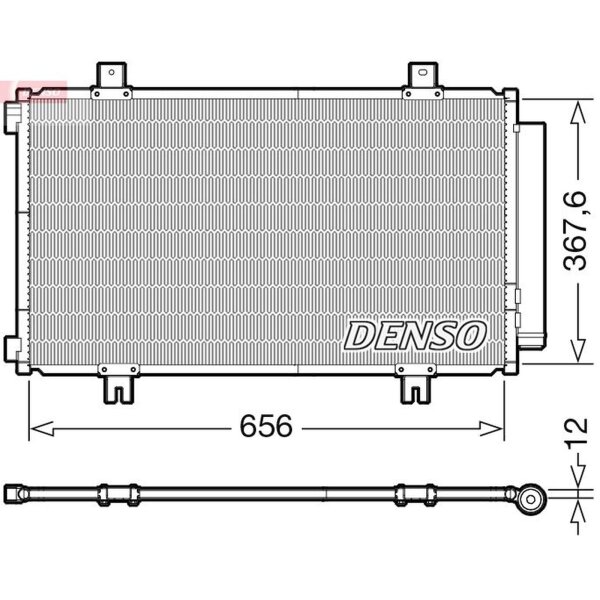 DENSO DCN47009 Kondensator, Klimaanlage
