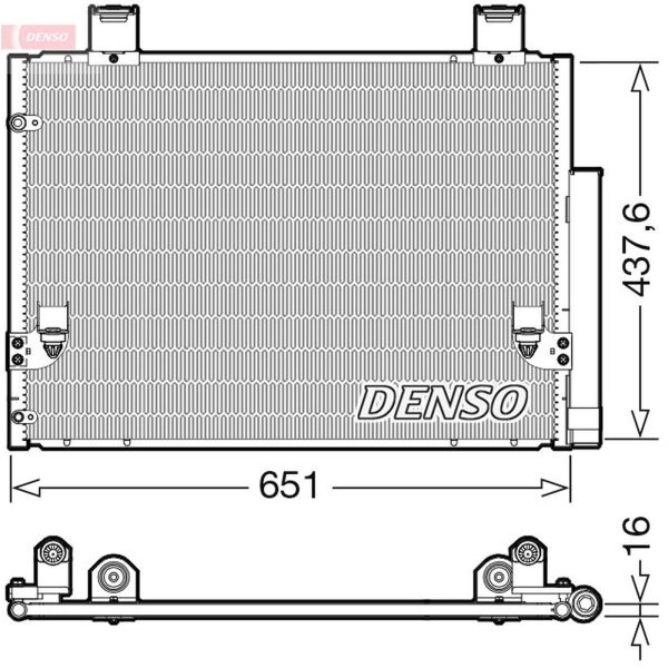DENSO DCN50057 Kondensator, Klimaanlage