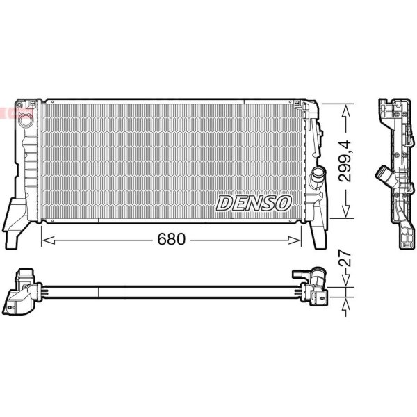 DENSO DRM05119 Kühler, Motorkühlung
