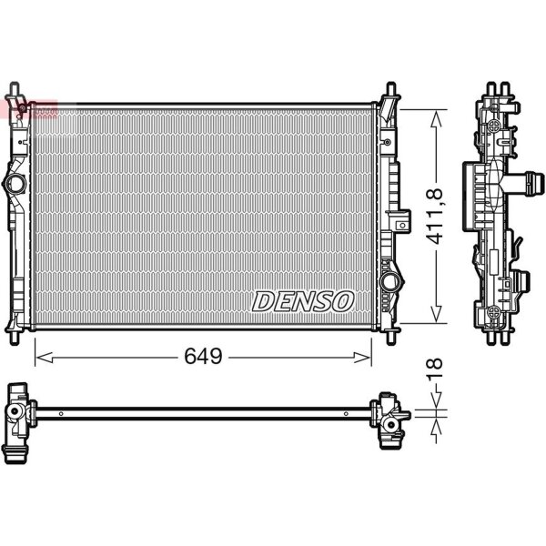 DENSO DRM21103 Kühler, Motorkühlung