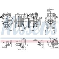NISSENS 890595 Kompressor, Klimaanlage