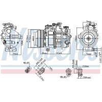 NISSENS 890717 Kompressor, Klimaanlage