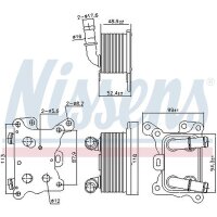 NISSENS 91193 Ölkühler, Motoröl