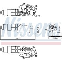 NISSENS 91197 Ölkühler, Motoröl