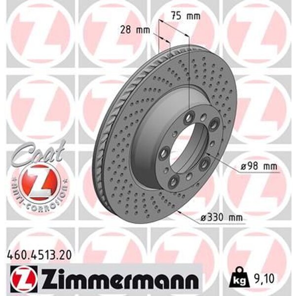 ZIMMERMANN 460.4513.20 Bremsscheibe