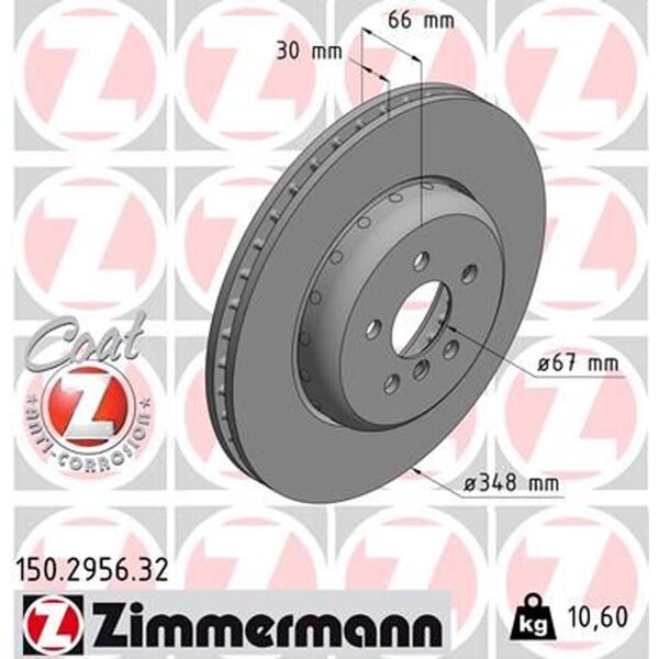 ZIMMERMANN 150.2956.32 Bremsscheibe