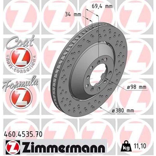ZIMMERMANN 460.4535.70 Bremsscheibe