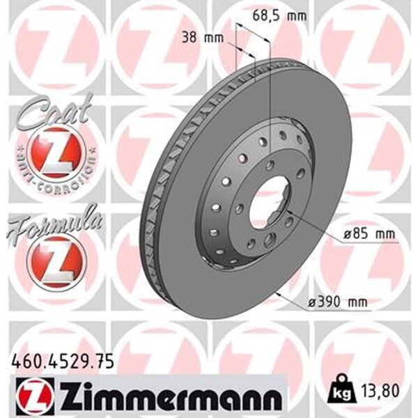 ZIMMERMANN 460.4529.75 Bremsscheibe