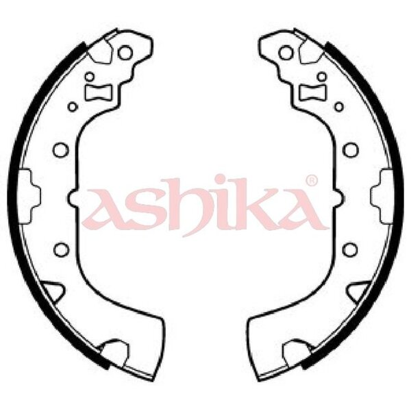 ASHIKA 55-05-523 Bremsbackensatz