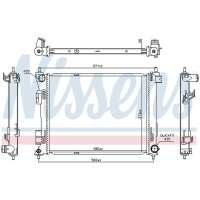NISSENS 606731 Kühler, Motorkühlung