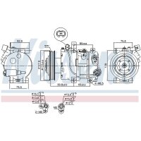 NISSENS 890423 Kompressor, Klimaanlage