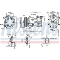NISSENS 890743 Kompressor, Klimaanlage
