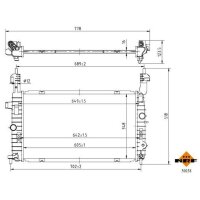 NRF 50038 Kühler, Motorkühlung