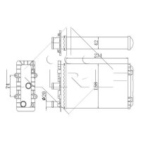 NRF 54321 Wärmetauscher, Innenraumheizung