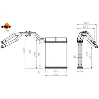NRF 54364 Wärmetauscher, Innenraumheizung