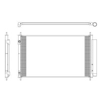 NRF 350321 Kondensator, Klimaanlage
