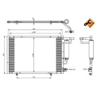 NRF 350395 Kondensator, Klimaanlage