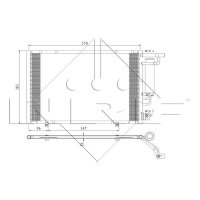 NRF 350396 Kondensator, Klimaanlage
