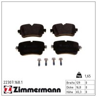 ZIMMERMANN 22307.168.1 Bremsbelagsatz, Scheibenbremse