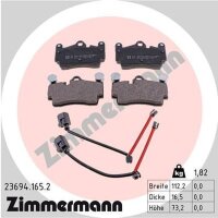 ZIMMERMANN 23694.165.2 Bremsbelagsatz, Scheibenbremse