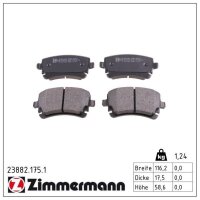 ZIMMERMANN 23882.175.1 Bremsbelagsatz, Scheibenbremse