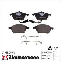 ZIMMERMANN 21938.200.2 Bremsbelagsatz, Scheibenbremse