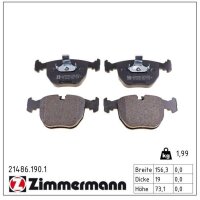 ZIMMERMANN 21486.190.1 Bremsbelagsatz, Scheibenbremse