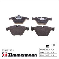 ZIMMERMANN 23312.200.1 Bremsbelagsatz, Scheibenbremse