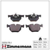 ZIMMERMANN 23550.170.1 Bremsbelagsatz, Scheibenbremse