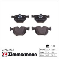 ZIMMERMANN 23732.170.1 Bremsbelagsatz, Scheibenbremse