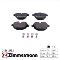 ZIMMERMANN 24561.175.1 Bremsbelagsatz, Scheibenbremse