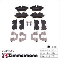 ZIMMERMANN 24289.170.2 Bremsbelagsatz, Scheibenbremse