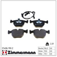 ZIMMERMANN 21486.190.2 Bremsbelagsatz, Scheibenbremse