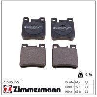ZIMMERMANN 21305.155.1 Bremsbelagsatz, Scheibenbremse