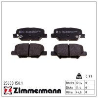 ZIMMERMANN 25688.150.1 Bremsbelagsatz, Scheibenbremse
