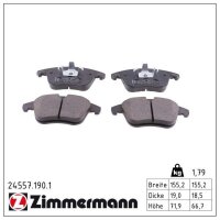 ZIMMERMANN 24557.190.1 Bremsbelagsatz, Scheibenbremse