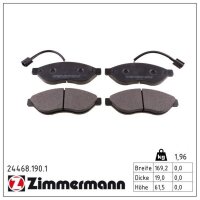 ZIMMERMANN 24468.190.1 Bremsbelagsatz, Scheibenbremse