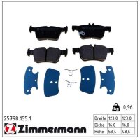 ZIMMERMANN 25798.155.1 Bremsbelagsatz, Scheibenbremse