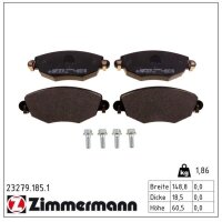 ZIMMERMANN 23279.185.1 Bremsbelagsatz, Scheibenbremse