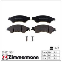 ZIMMERMANN 25632.165.1 Bremsbelagsatz, Scheibenbremse