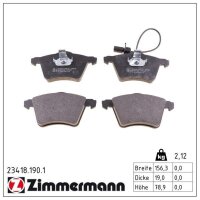 ZIMMERMANN 23418.190.1 Bremsbelagsatz, Scheibenbremse