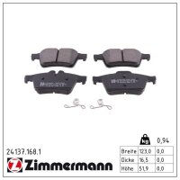 ZIMMERMANN 24137.168.1 Bremsbelagsatz, Scheibenbremse