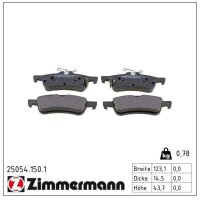 ZIMMERMANN 25054.150.1 Bremsbelagsatz, Scheibenbremse